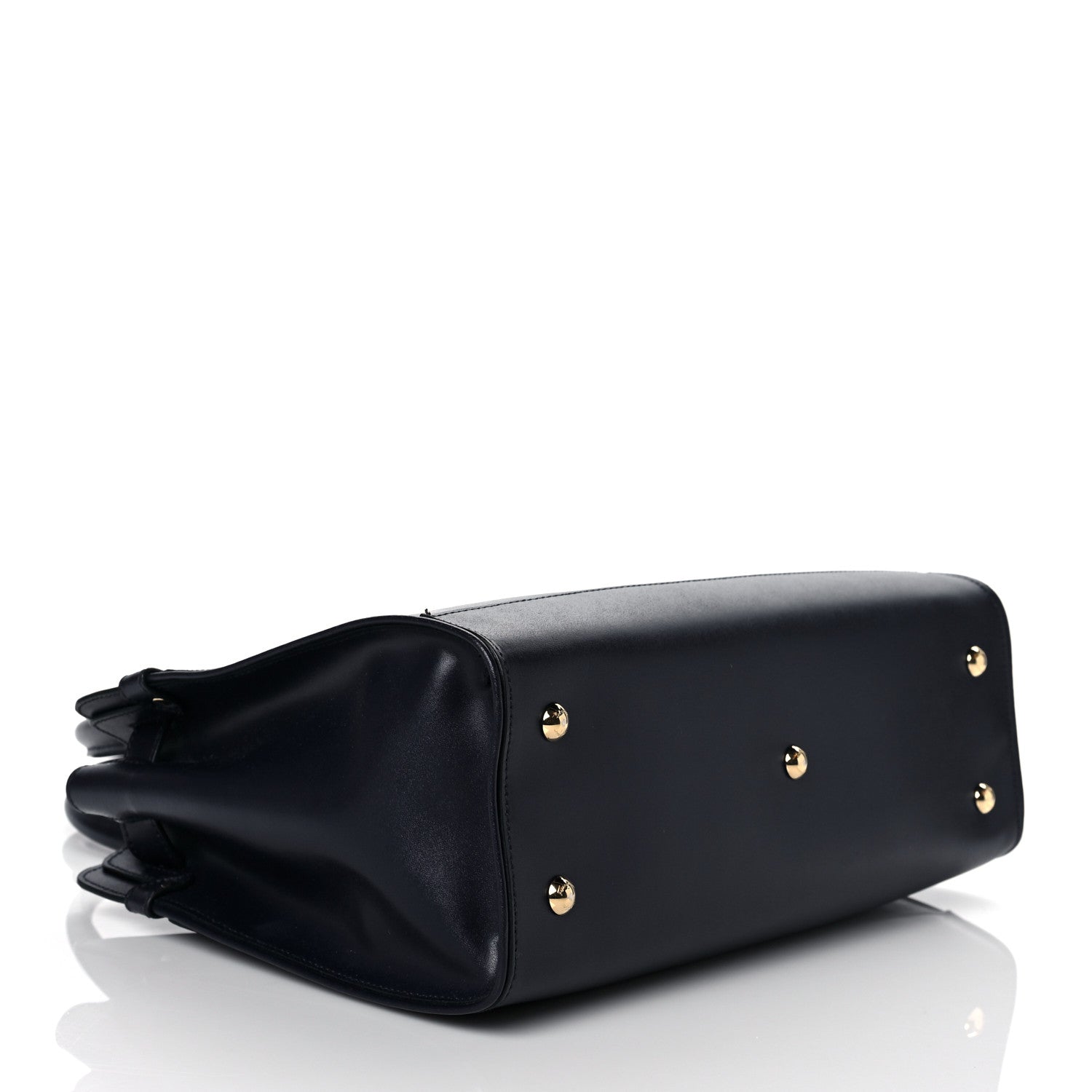 Salvatore Ferragamo Calfskin Briana Tote Navy 3 of 8