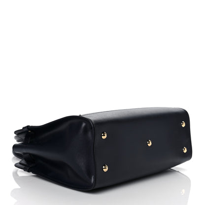 Salvatore Ferragamo Calfskin Briana Tote Navy 3 of 8