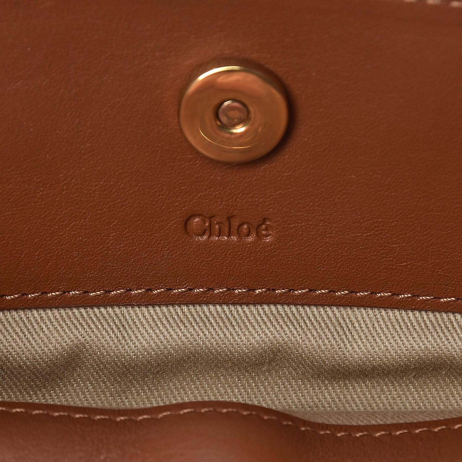 Chloe Calfskin Suede Mini Roy Bag Caramel 7 of 11