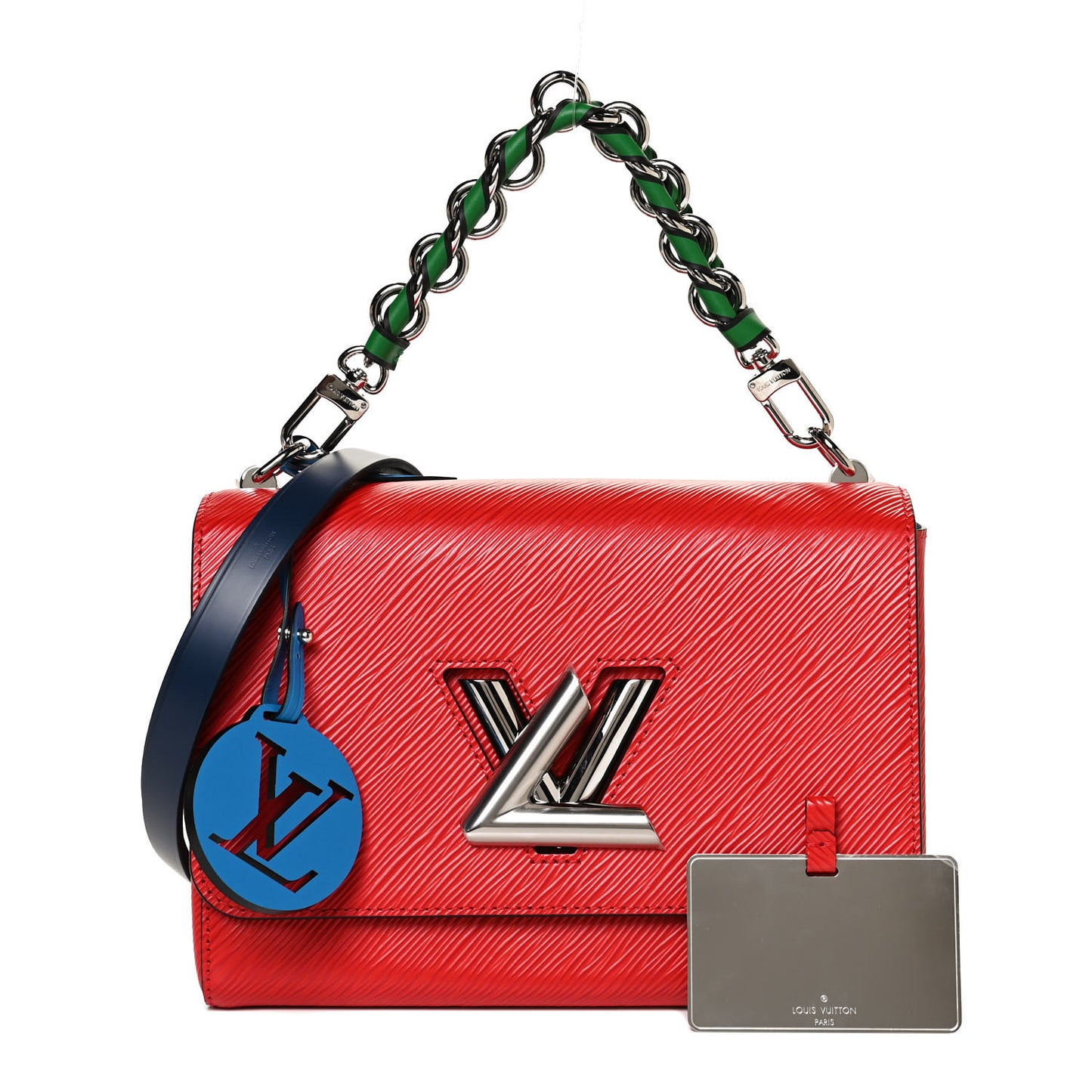 Epi Twist Braided Strap Shoulder Bag PM Coquelicot