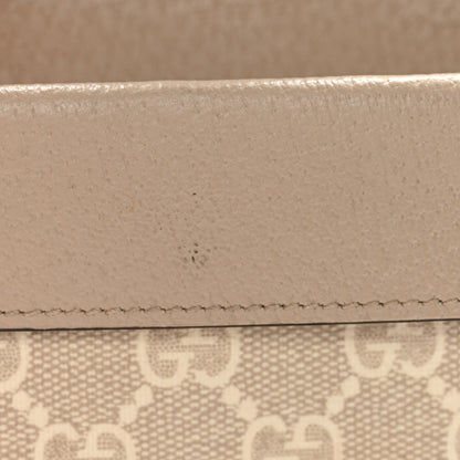 Gucci GG Supreme Monogram Textured Dollar Calfskin Super Mini Dionysus Shoulder Bag Beige Mystic White Oatmeal 11 of 12