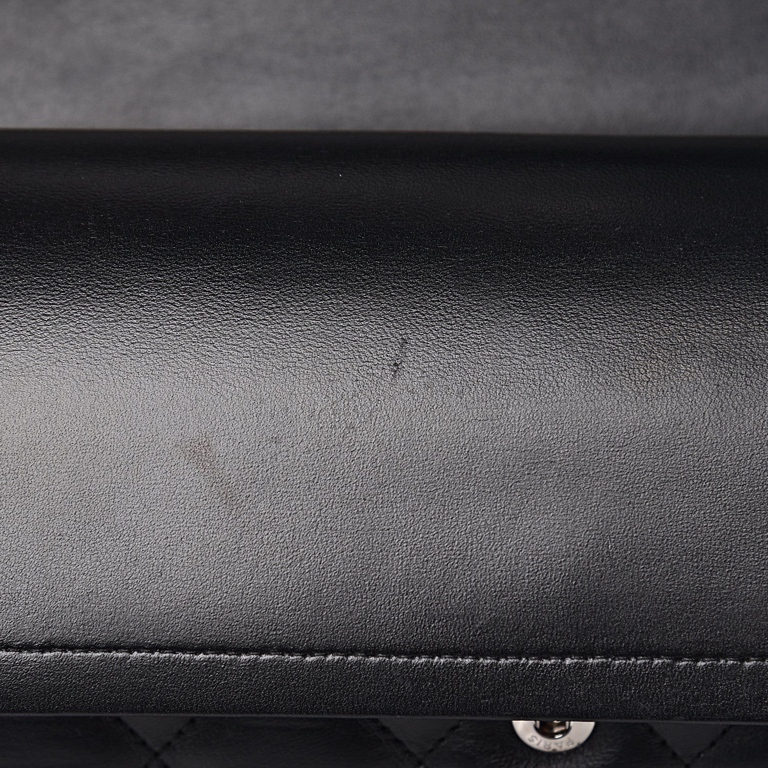 Chanel Lambskin Quilted Jumbo Double Flap Black 15 of 21