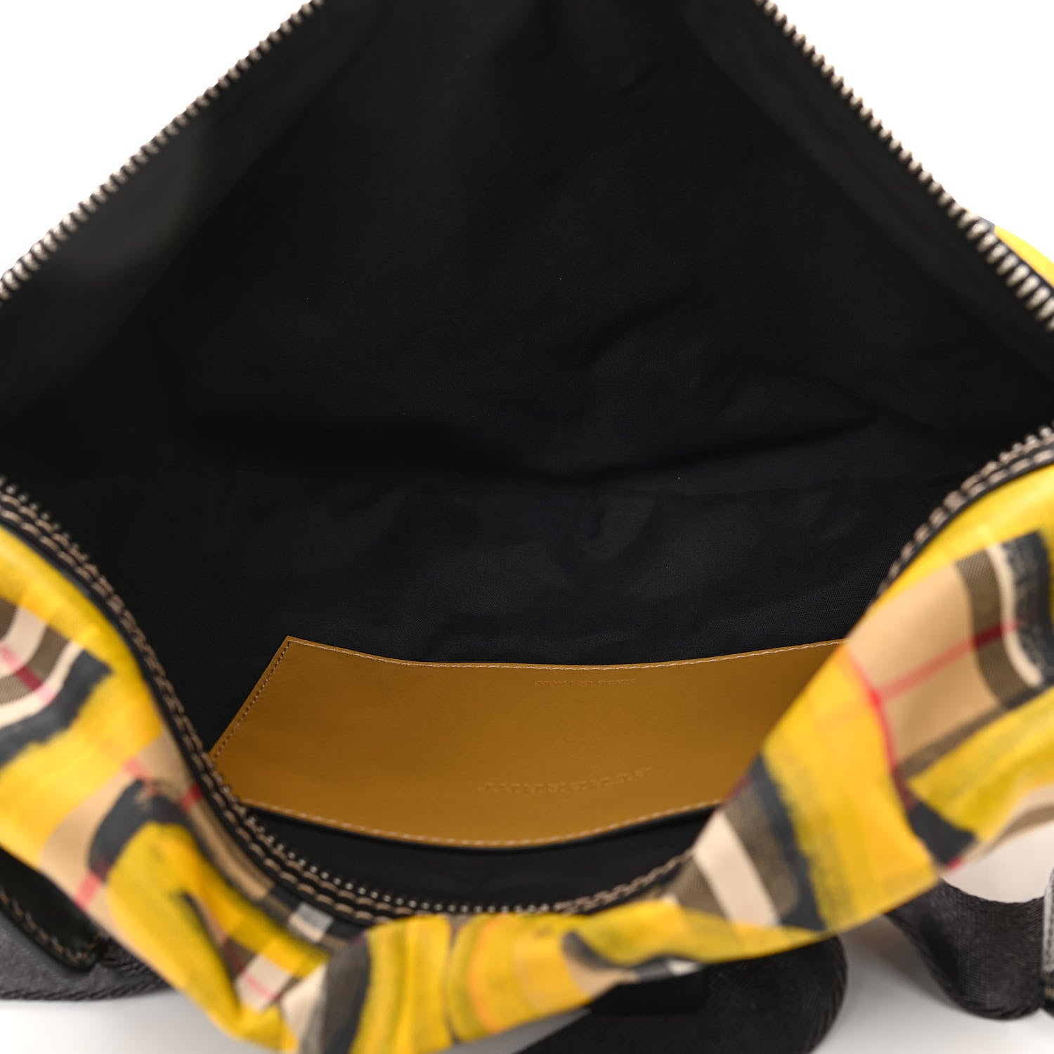 Burberry Vintage Check Graffiti Print Sonny Bum Bag Archive Yellow 5 of 11
