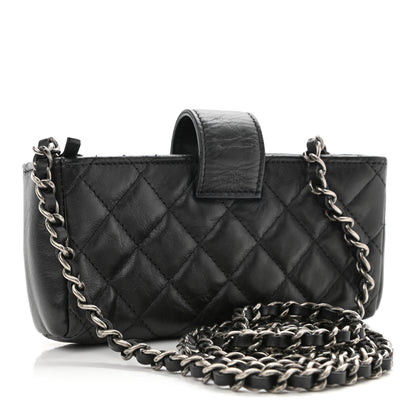 Chanel Aged Calfskin Lucky Charms 2.55 Reissue Mini Clutch With Chain Black 3 of 13