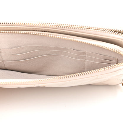 Chanel Lambskin Quilted Small Clutch With Chain Off White 5 of 13