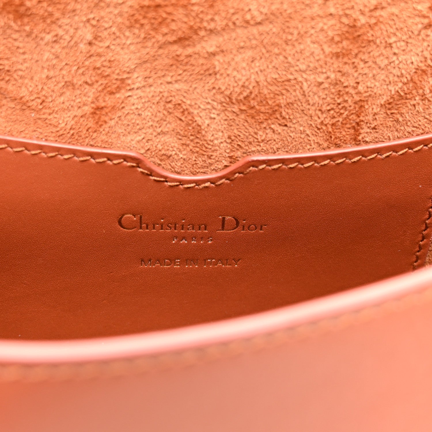 Christian Dior Box Calfskin Medium Bobby Flap Dark Tan 6 of 10
