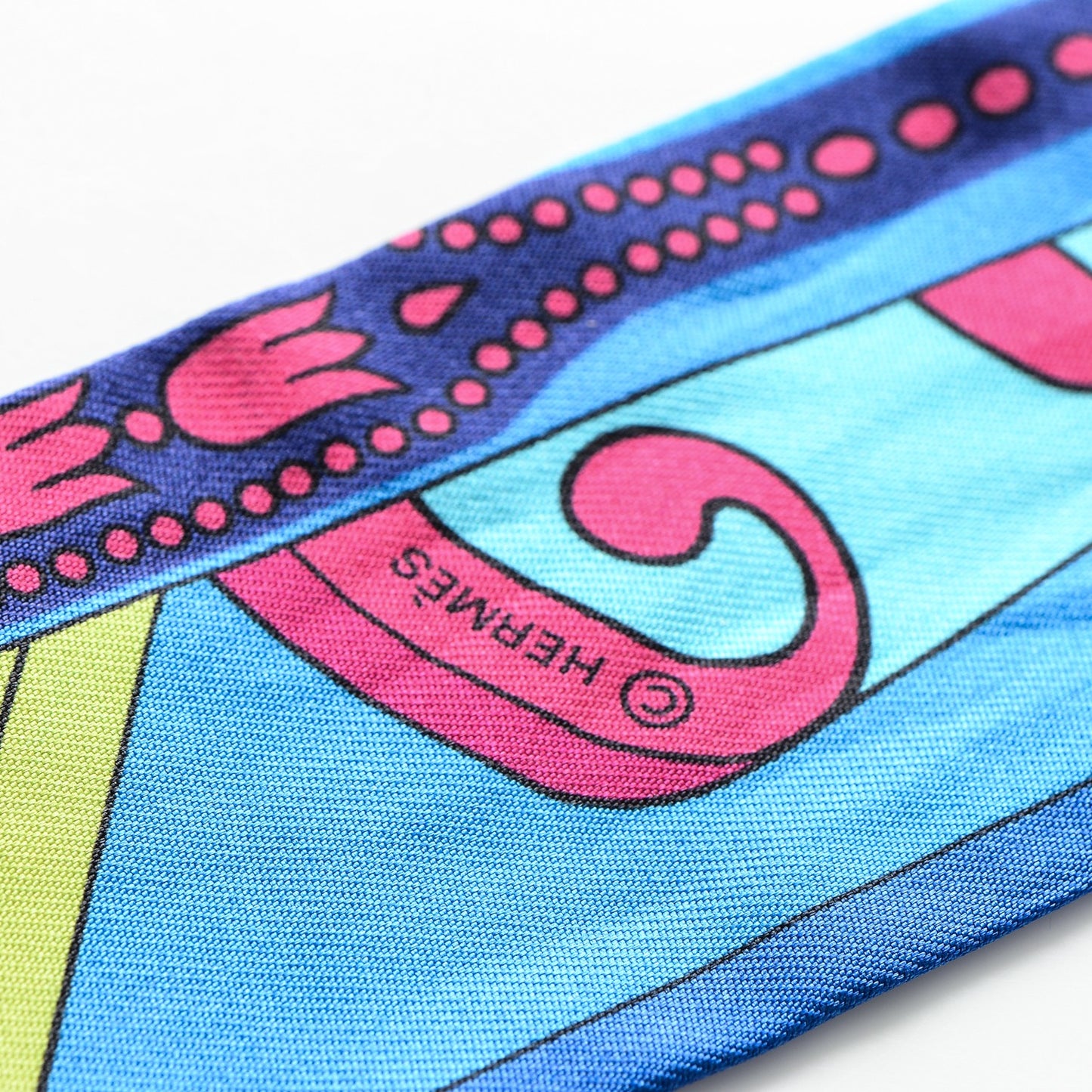 Silk Balade En Berline Twilly Rouge Fuchsia Turquoise