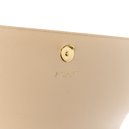 Saint Laurent Grain De Poudre Medium Monogram Kate Satchel Dark Beige 6 of 11