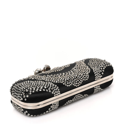 Alexander McQueen Silk Crystal Knucklebox Clutch Black 7 of 7