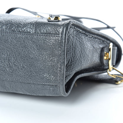 Balenciaga Agneau Classic Gold Hardware Mini City Gris Fossile 8 of 8
