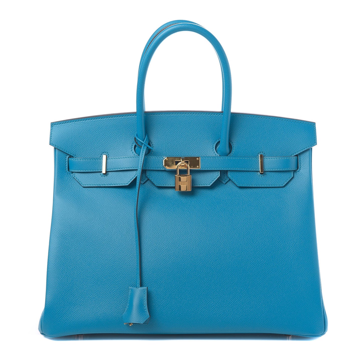 Epsom Birkin 35 Bleu Zanzibar