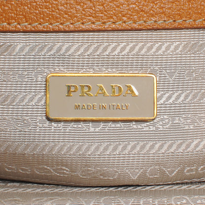 Prada Leather Frame Tote Deserto 9 of 10