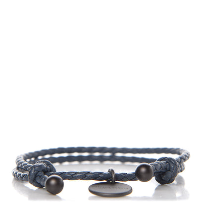 Bottega Veneta Nappa Intrecciato Bracelet Blue 1 of 5