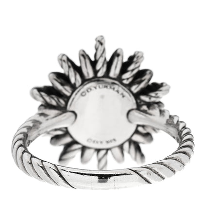 David Yurman Sterling Silver Garnet Starburst Ring 57 8 3 of 6