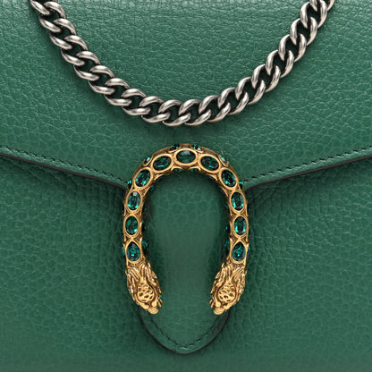 Gucci Calfskin Mini Dionysus Chain Wallet Emerald 7 of 9
