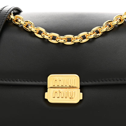 Miu Miu Nappa Shoulder Bag Black 7 of 9