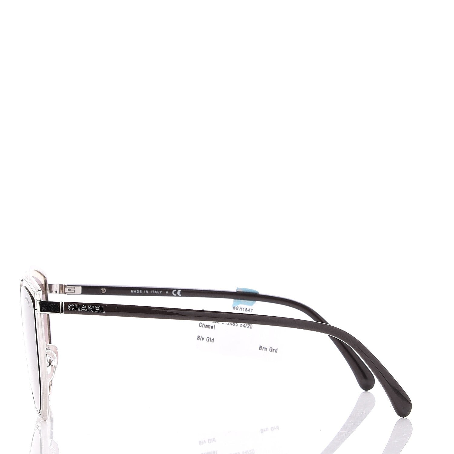 Chanel Metal Cat Eye Sunglasses 4222 Gold 3 of 8