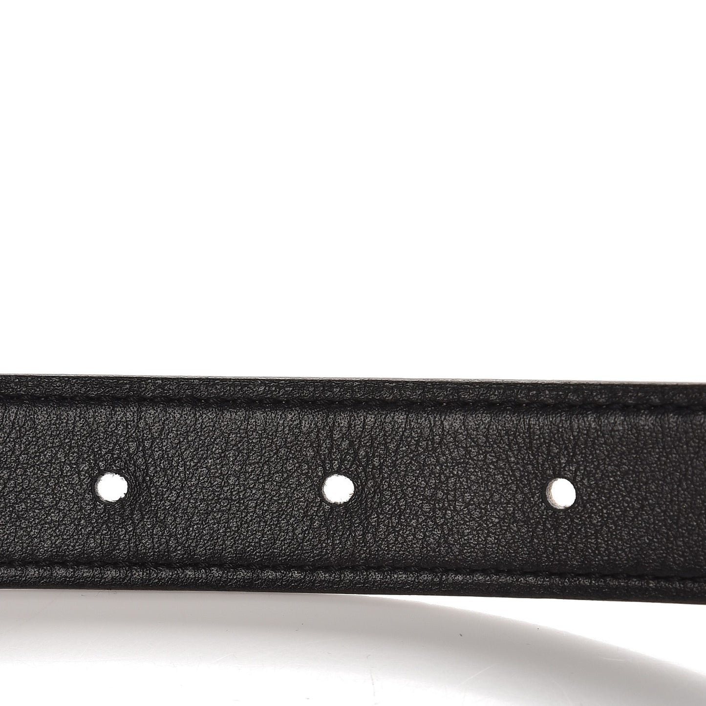 Epsom Swift Lizard 24mm Mini Constance H Belt 80 Etoupe Black Ombre