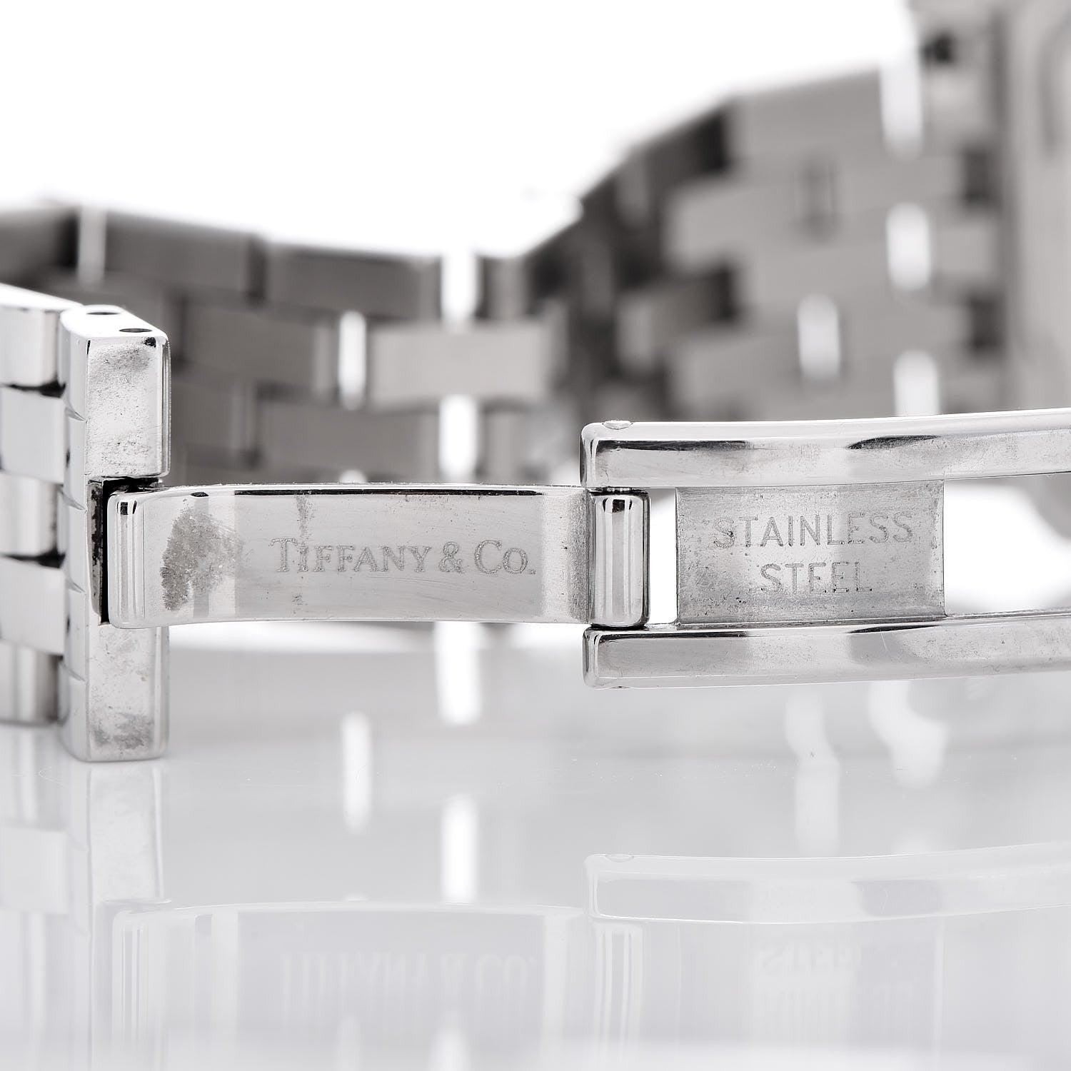 Tiffany Stainless Steel 24mm Classic Square Quartz Watch 6 of 7