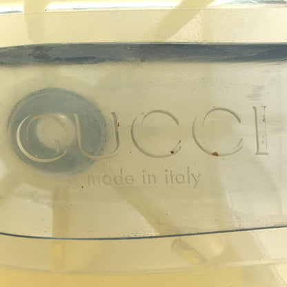 Gucci Rubber Gucci Logo Womens Platform 20/60mm Slide Sandals 39 Transparent 8 of 8
