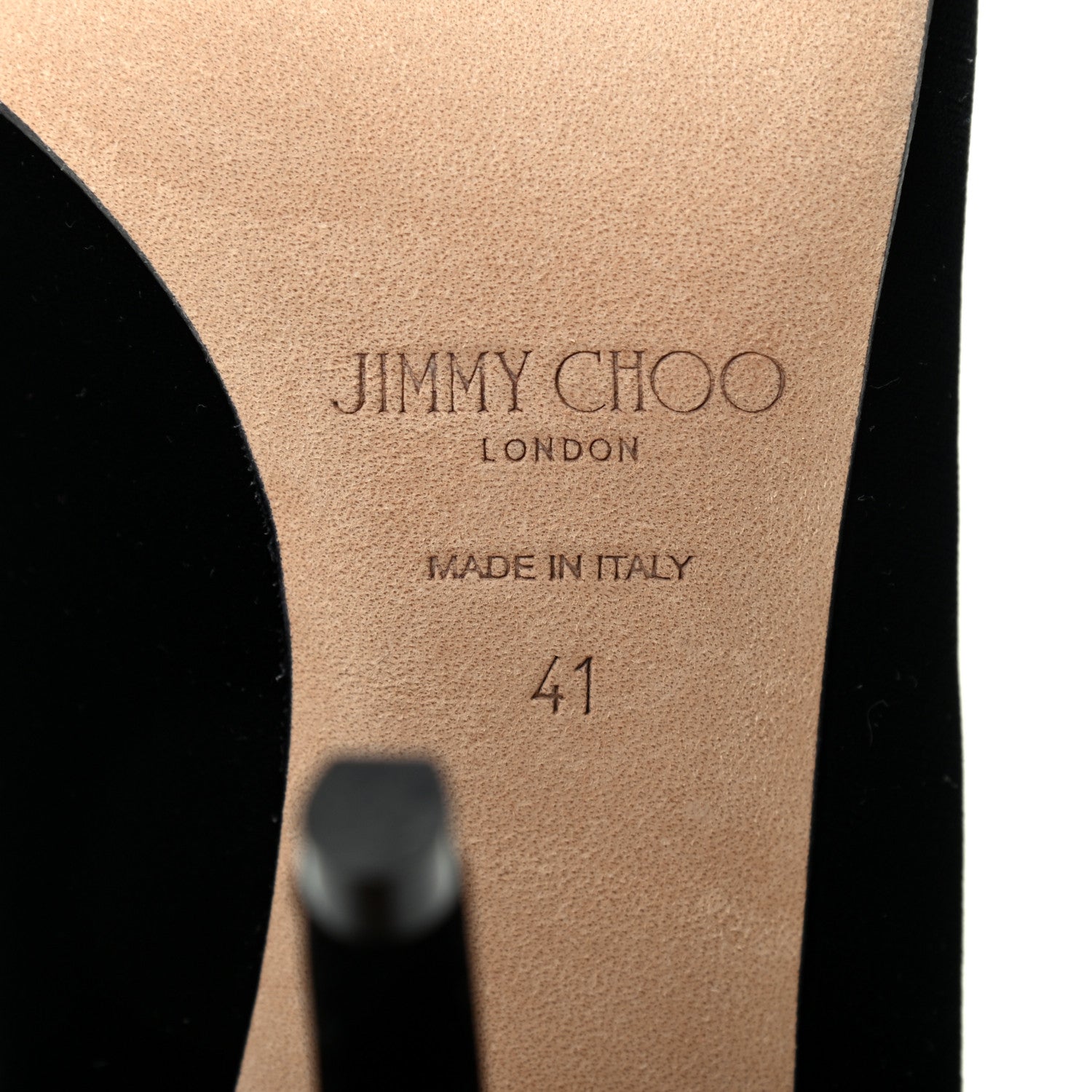 Jimmy Choo Velvet Crystal Embellished Love 100 Pumps 41 Black 7 of 15