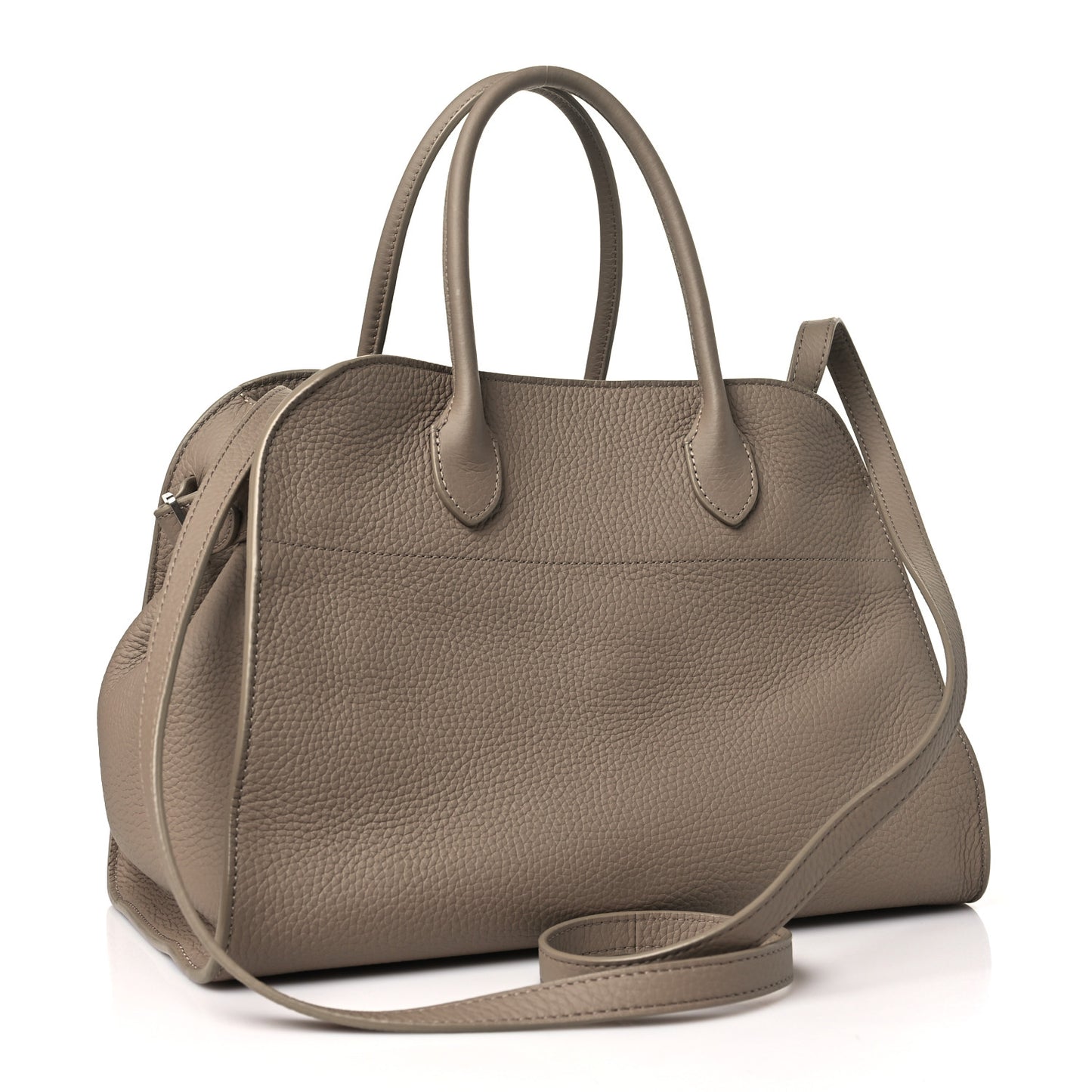 Matte Grained Calfskin Soft Margaux 12 Dark Taupe