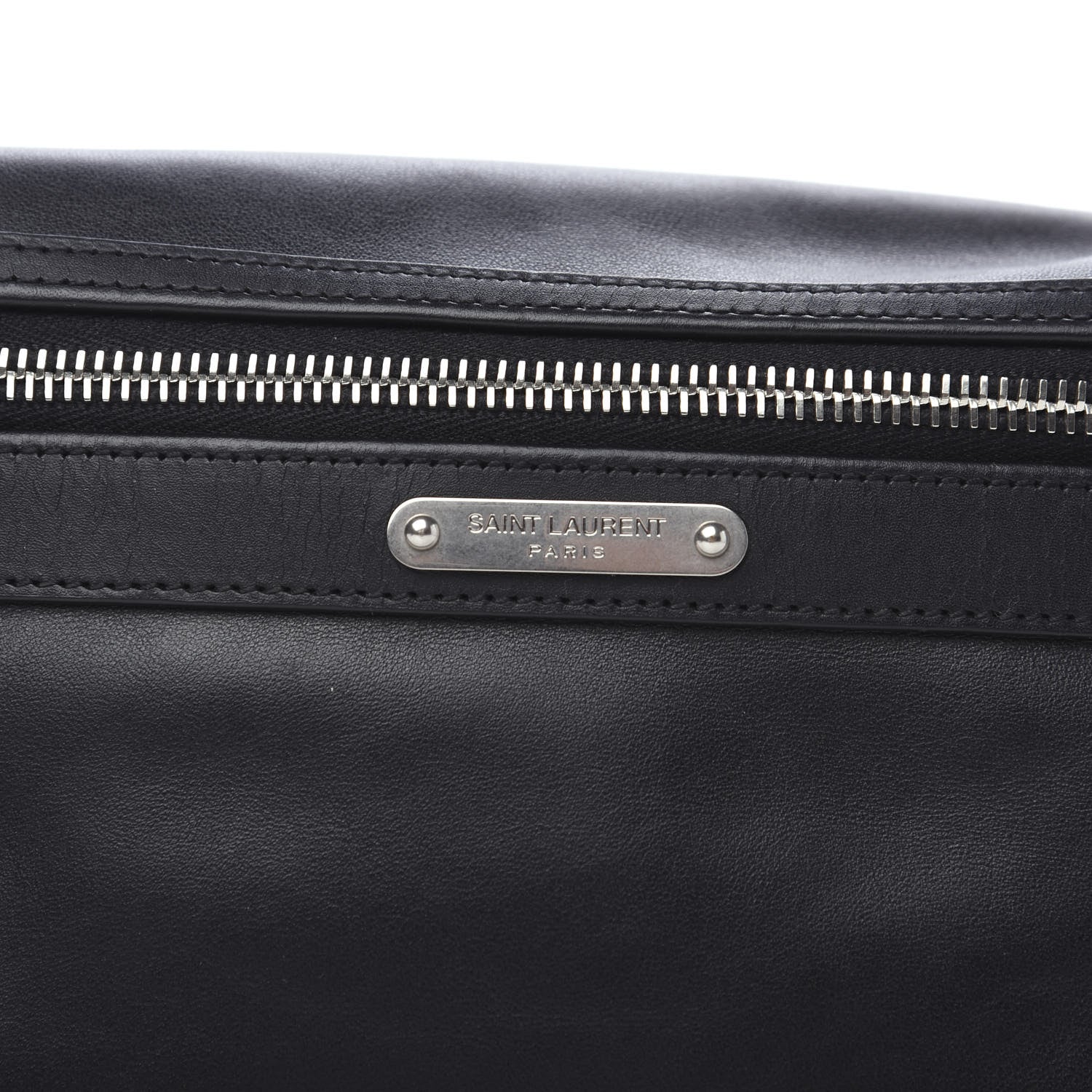Saint Laurent Calfskin City Belt Bag Black 6 of 9