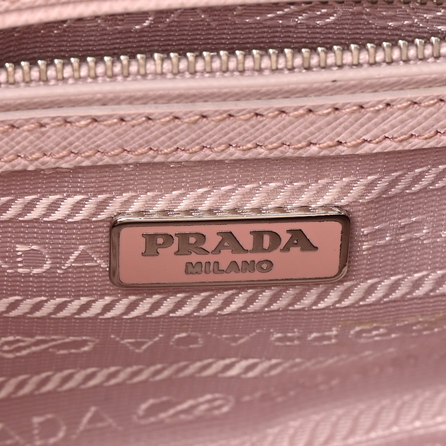 Prada Saffiano Lux Top Handle Crossbody Bag Mughetto 6 of 13