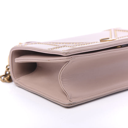 Christian Dior Lambskin Studded Small Diorama Flap Bag Nude 7 of 10