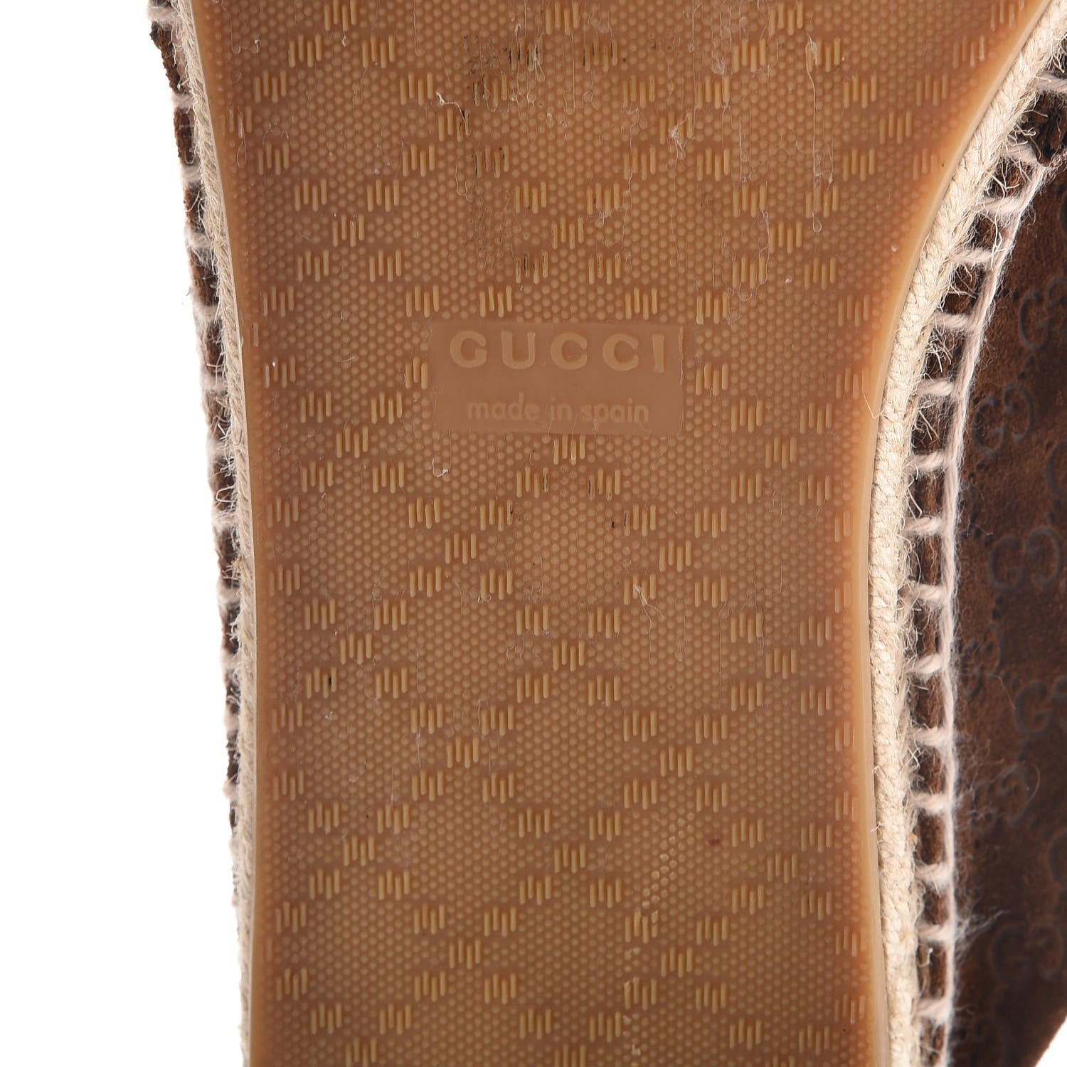 Gucci Suede Microguccissima Espadrilles 39.5 Nut Brown 8 of 11