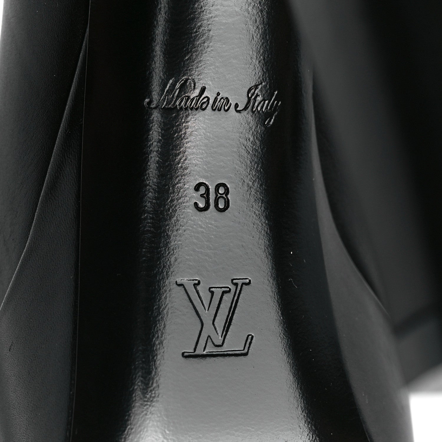 Louis Vuitton Calfskin Monogram Afterglow Platform Ankle Boots 38 Black 6 of 8