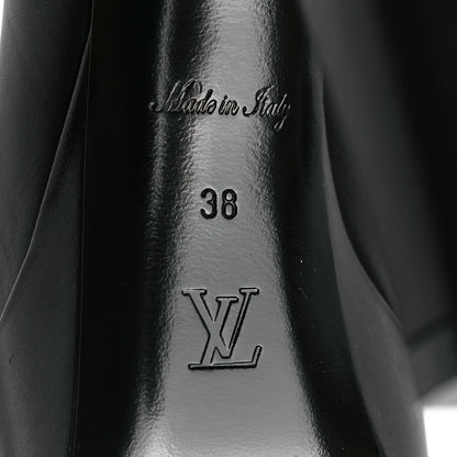 Louis Vuitton Calfskin Monogram Afterglow Platform Ankle Boots 38 Black 6 of 8
