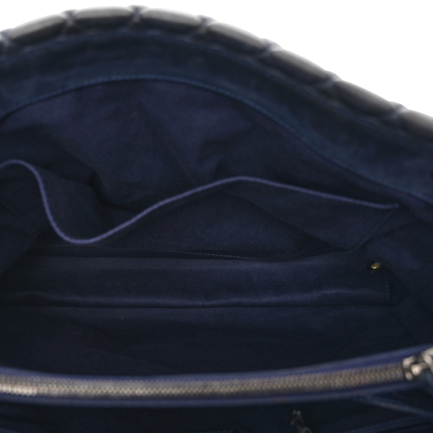 Lambskin Quilted New Bubble North South Tote Navy