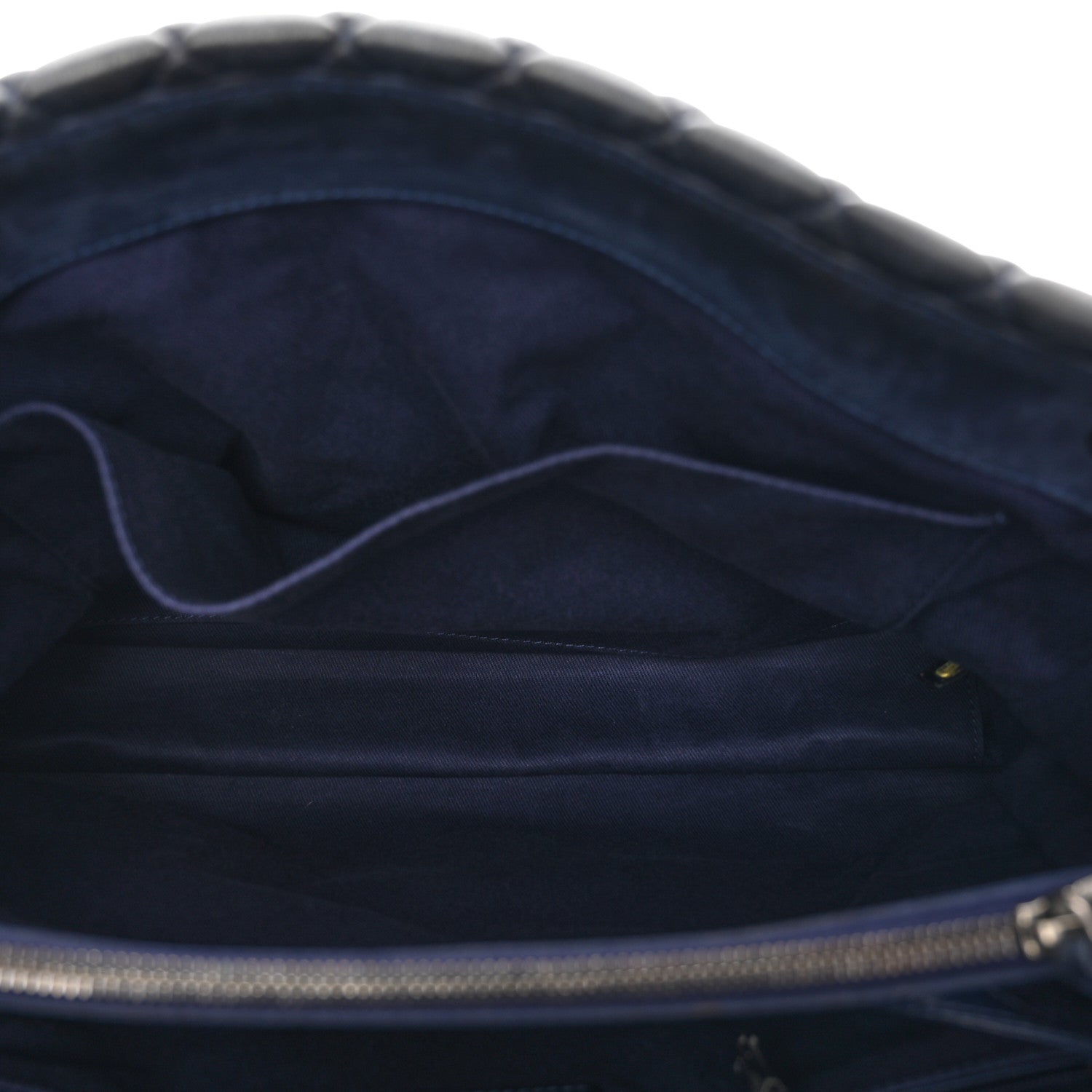 Chanel Lambskin Quilted New Bubble North South Tote Navy 6 of 12