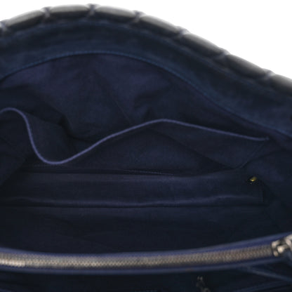 Chanel Lambskin Quilted New Bubble North South Tote Navy 6 of 12
