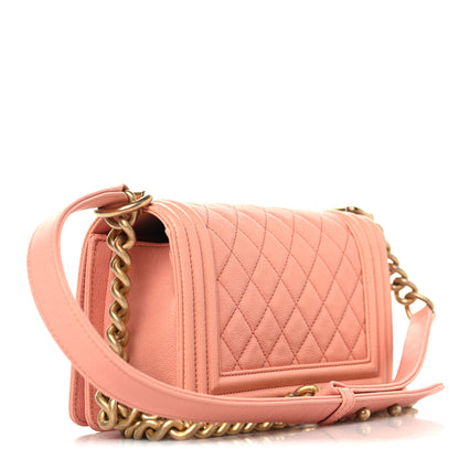 Chanel Caviar Quilted Small Boy Flap Light Pink 3 of 10
