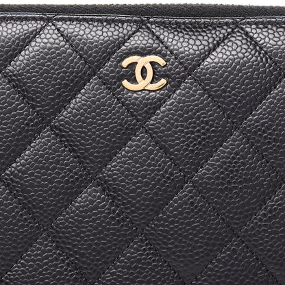 Chanel Caviar Quilted Large Zip Around Organizer Wallet Black 9 of 17