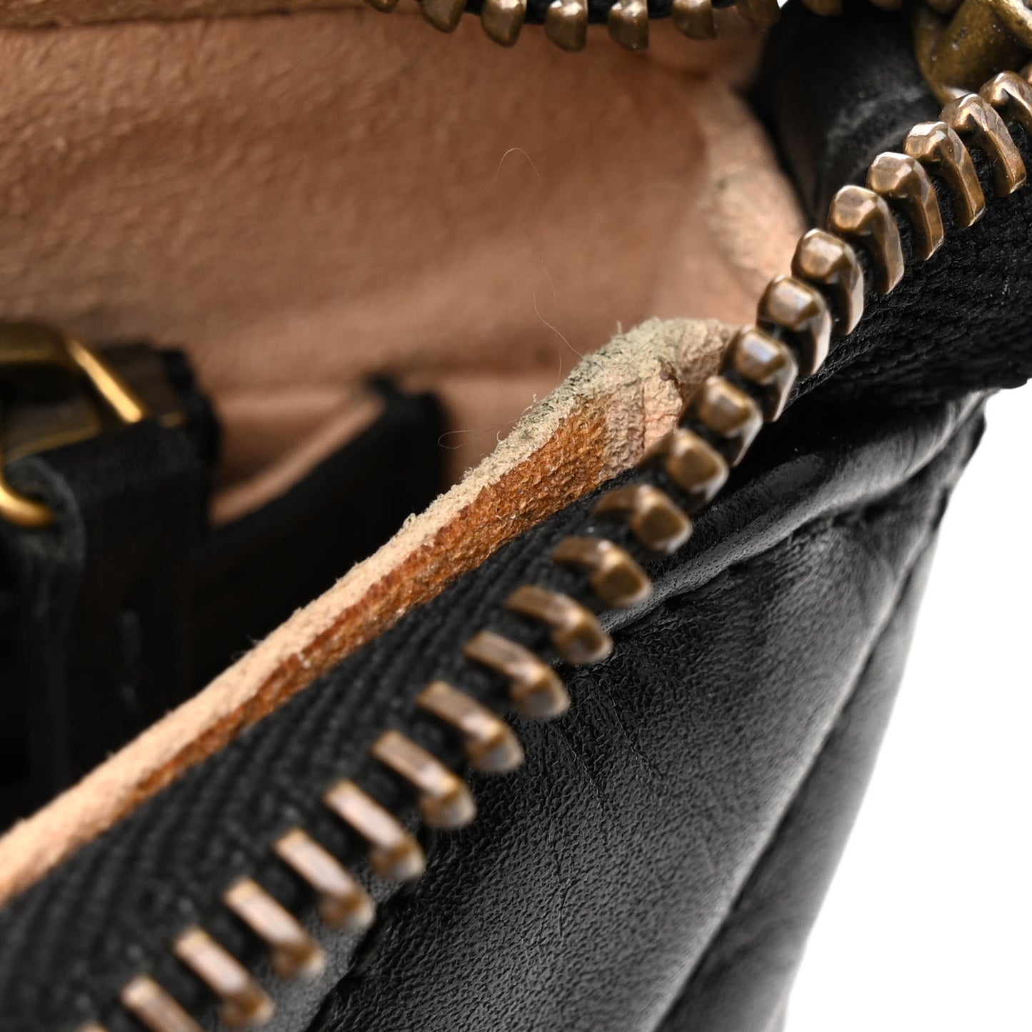 Calfskin Matelasse GG Marmont Wallet Chain Bag Black