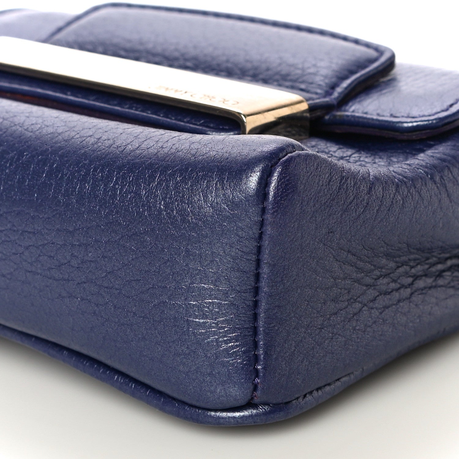 Jimmy Choo Metallic Calfskin Crossbody Bag Purple 9 of 12