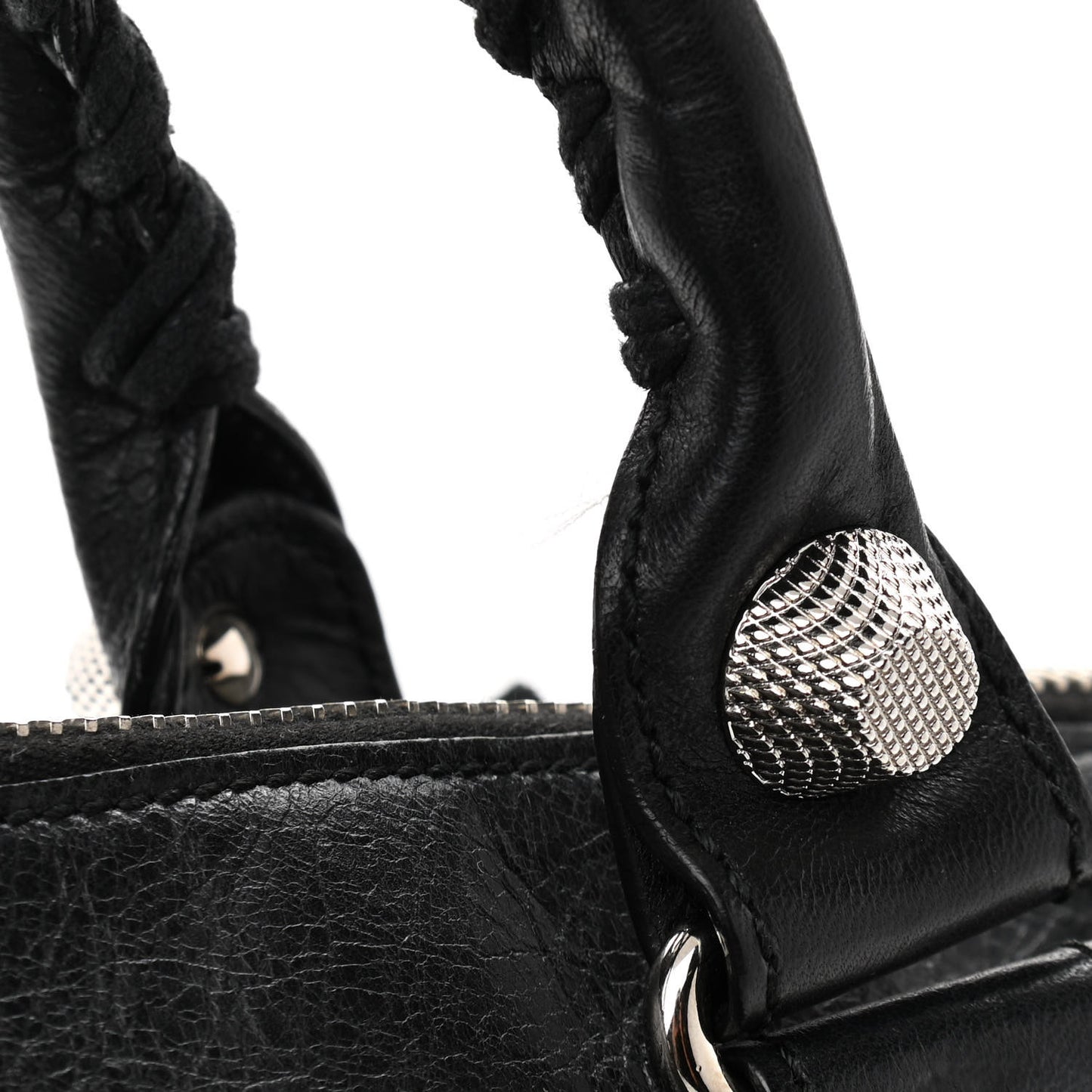 Agneau Giant 21 Silver Hardware Work Black