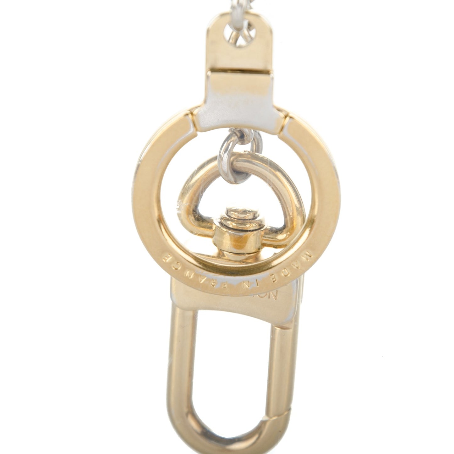 Metal Pochette Extender Key Ring Chain Gold