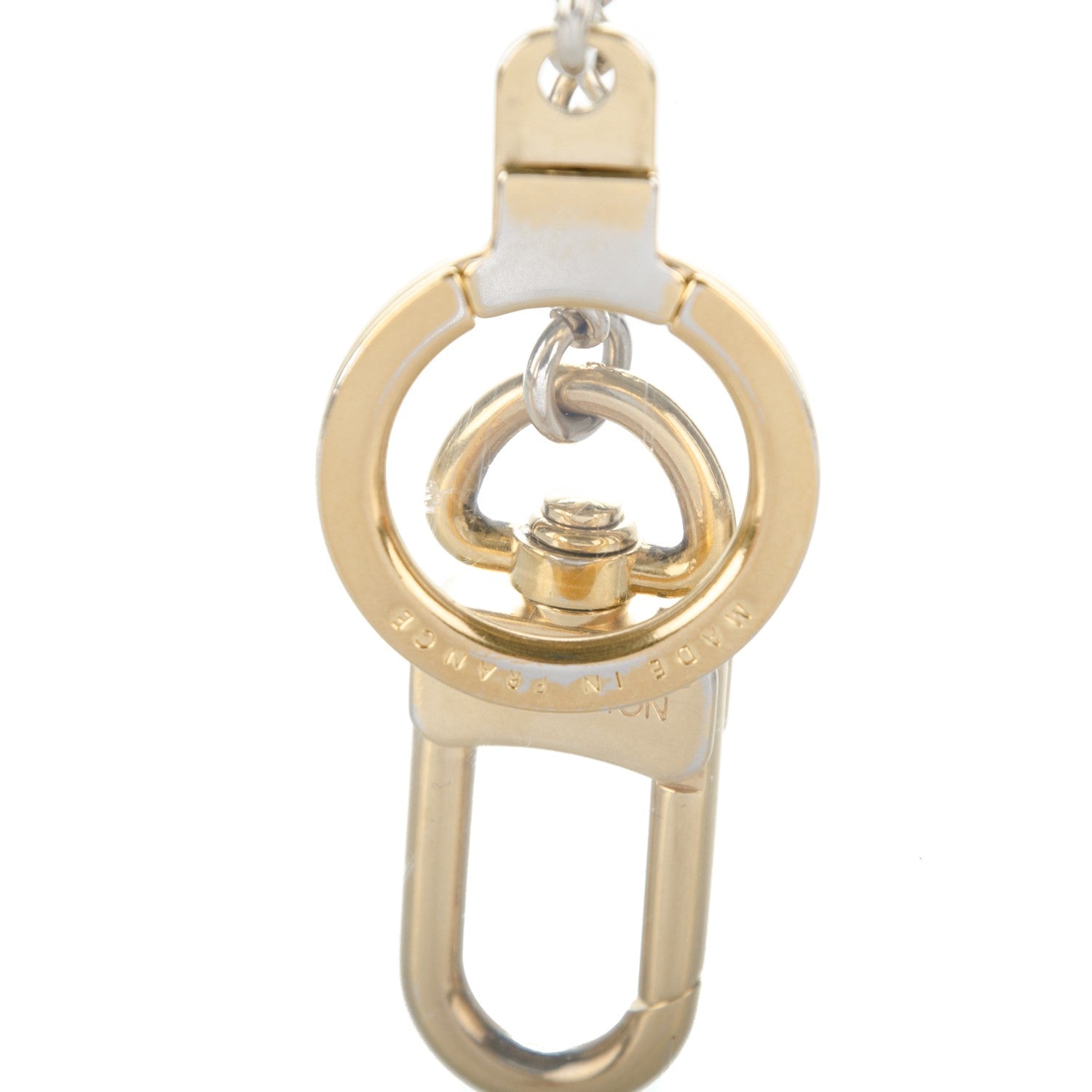 Louis Vuitton Metal Pochette Extender Key Ring Chain Gold 3 of 4