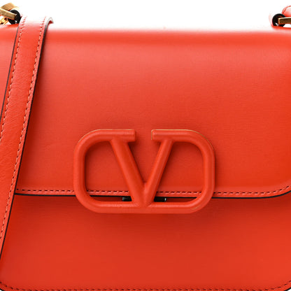 Valentino Garavani VALENTINO GARAVANI Smooth Calfskin Small VSling Shoulder Bag Orange 7 of 9