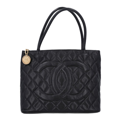 Chanel Caviar Quilted Medallion Tote Black 1 of 10