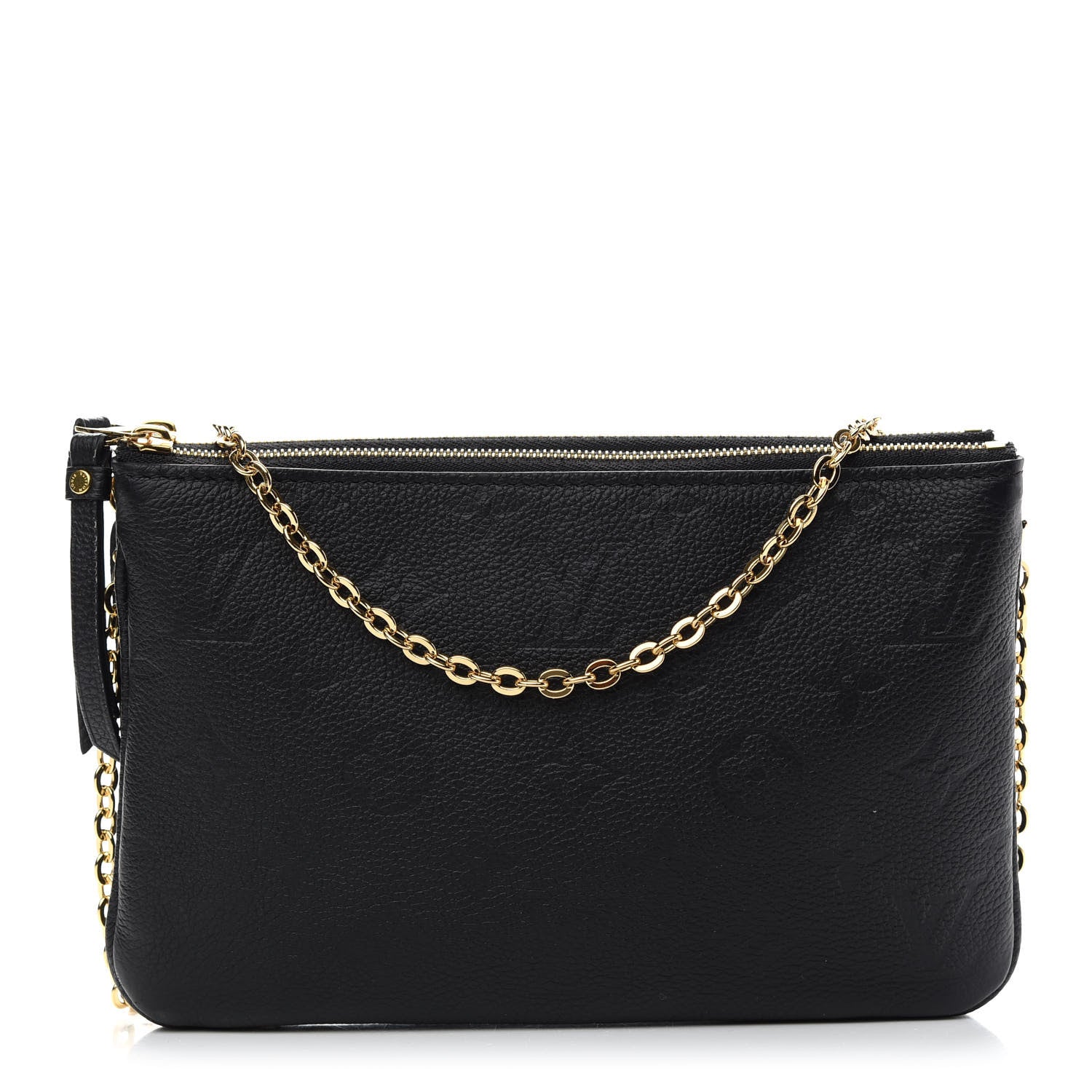Louis Vuitton Empreinte Double Zip Pochette Black 1 of 9