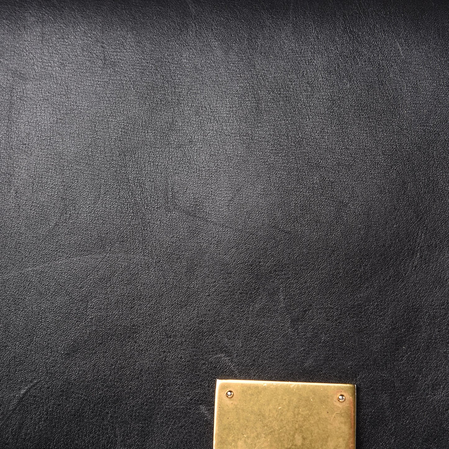 Smooth Calfskin Large Classic Box Flap Bag Black