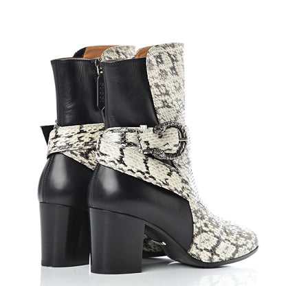 Gucci Elaphe Snakeskin Elizabeth Boots 36.5 Roccia Black 4 of 9