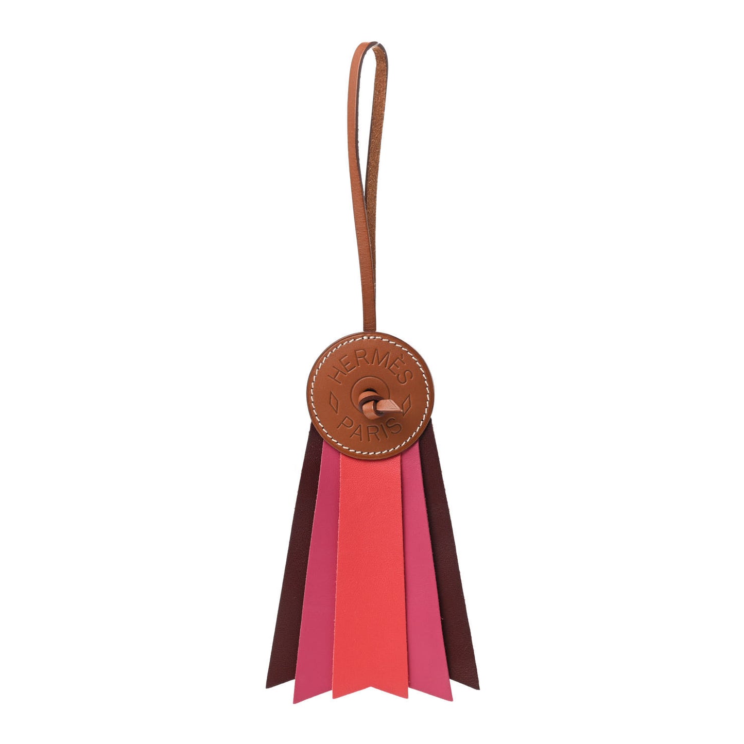 Vache Hunter Milo Lambskin Paddock Flot Bag Charm Rose Shocking Rouge H Rose Jaipur