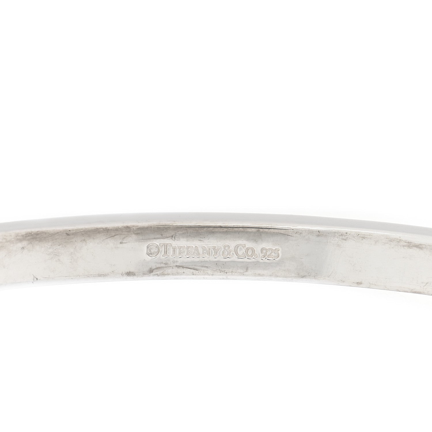 Tiffany Sterling Silver Signature X Bangle Bracelet 3 of 3