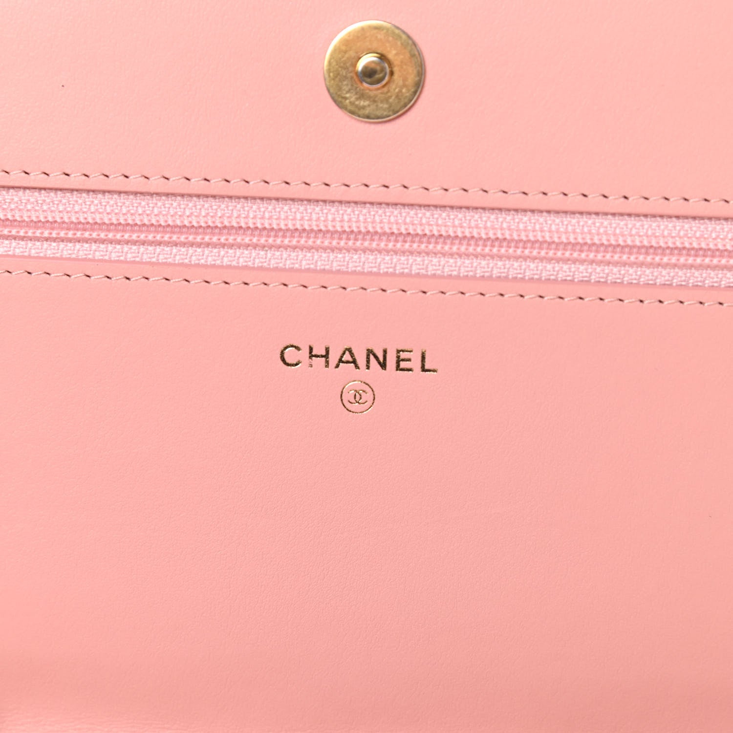 Chanel Caviar Quilted Boy Wallet On Chain WOC Light Pink 6 of 11